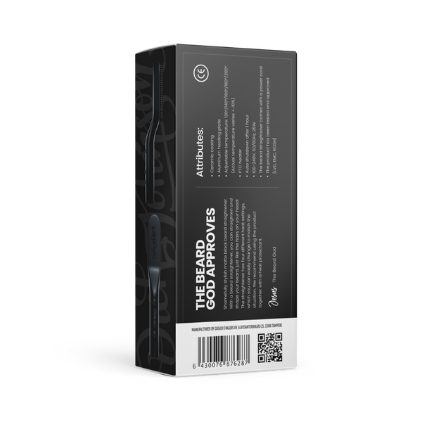 Beard straightener Matt Black
