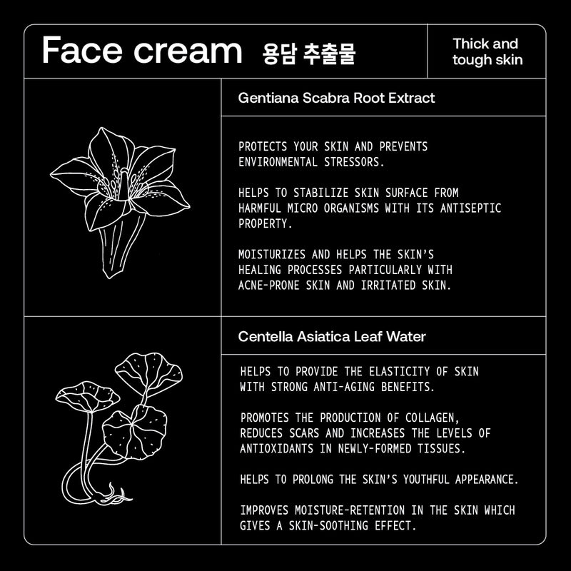 Face Cream 용담 추출물 50ml